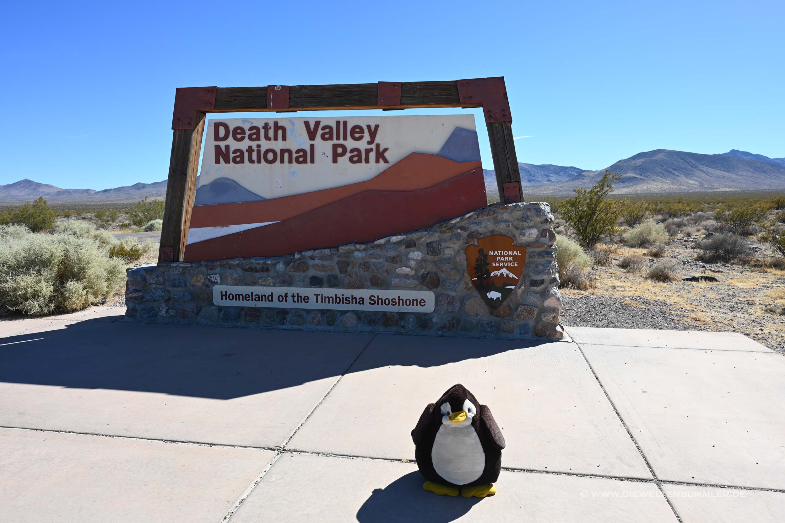 Death Valley National Park Eingang Death Valley National Park Eingang