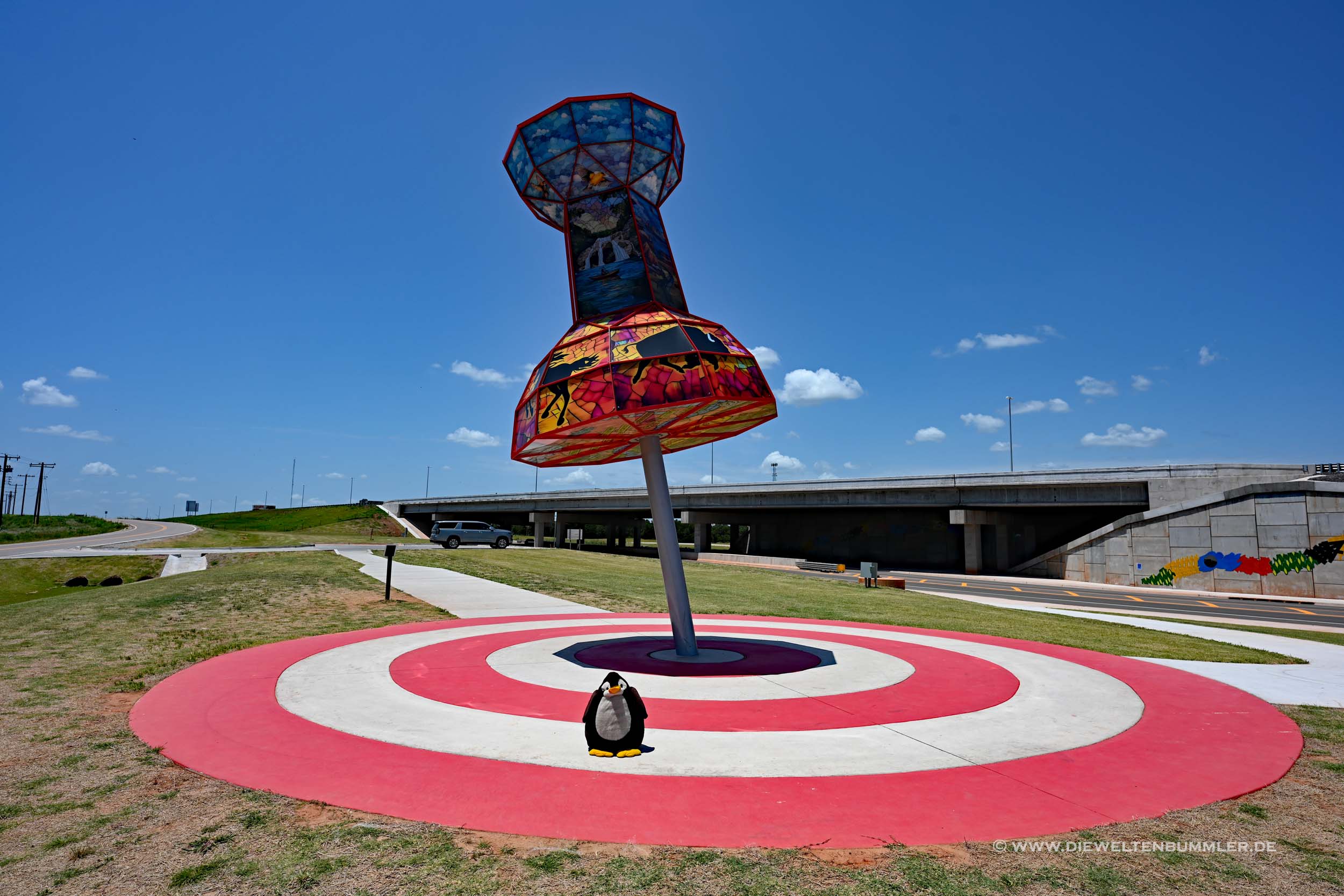 Oklahomas Mittelpunkt der Route 66 Oklahomas Mittelpunkt der Route 66