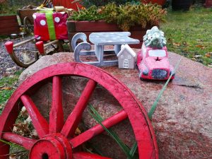 Auto mit Tannenbaum