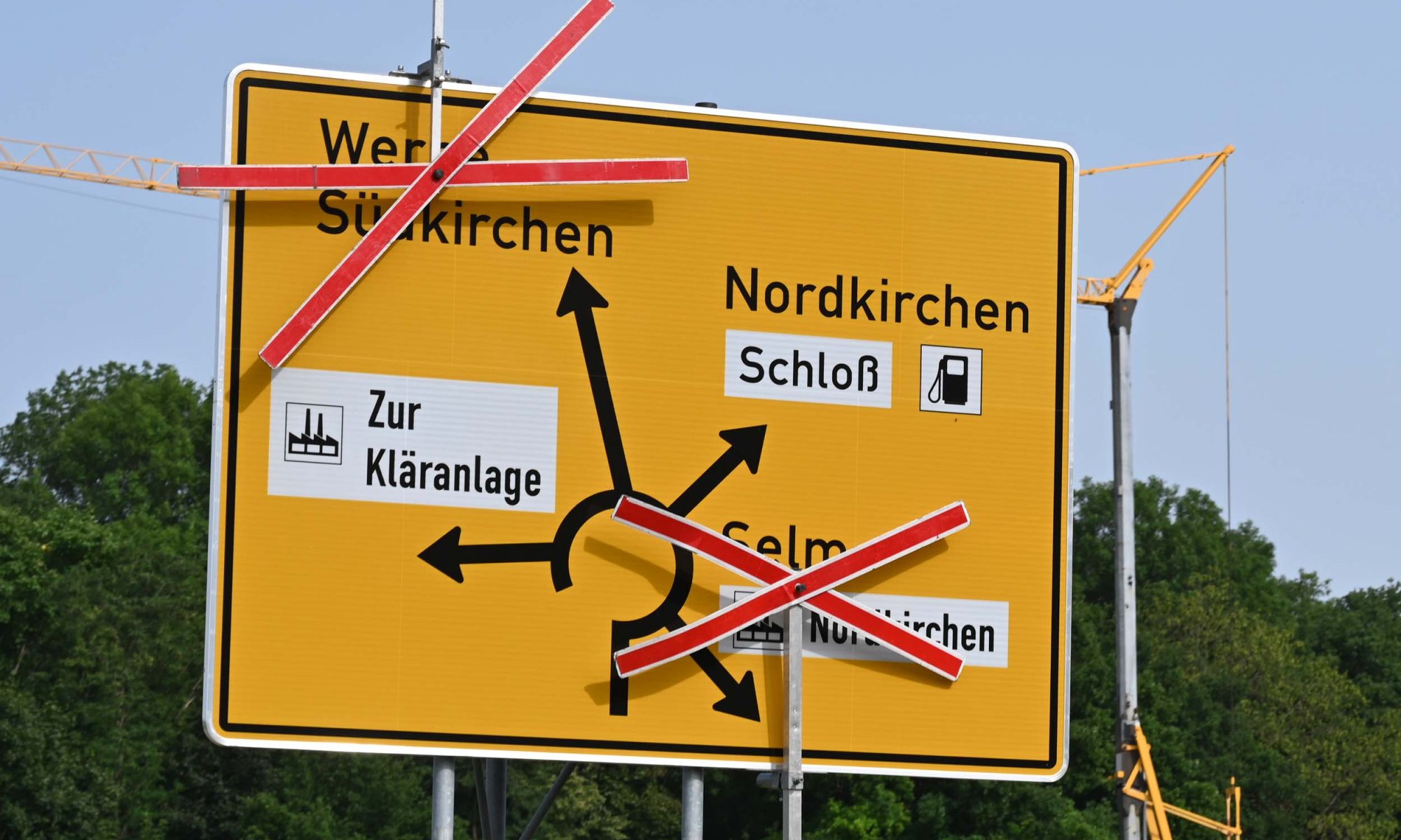 Schild nach Nordkirchen