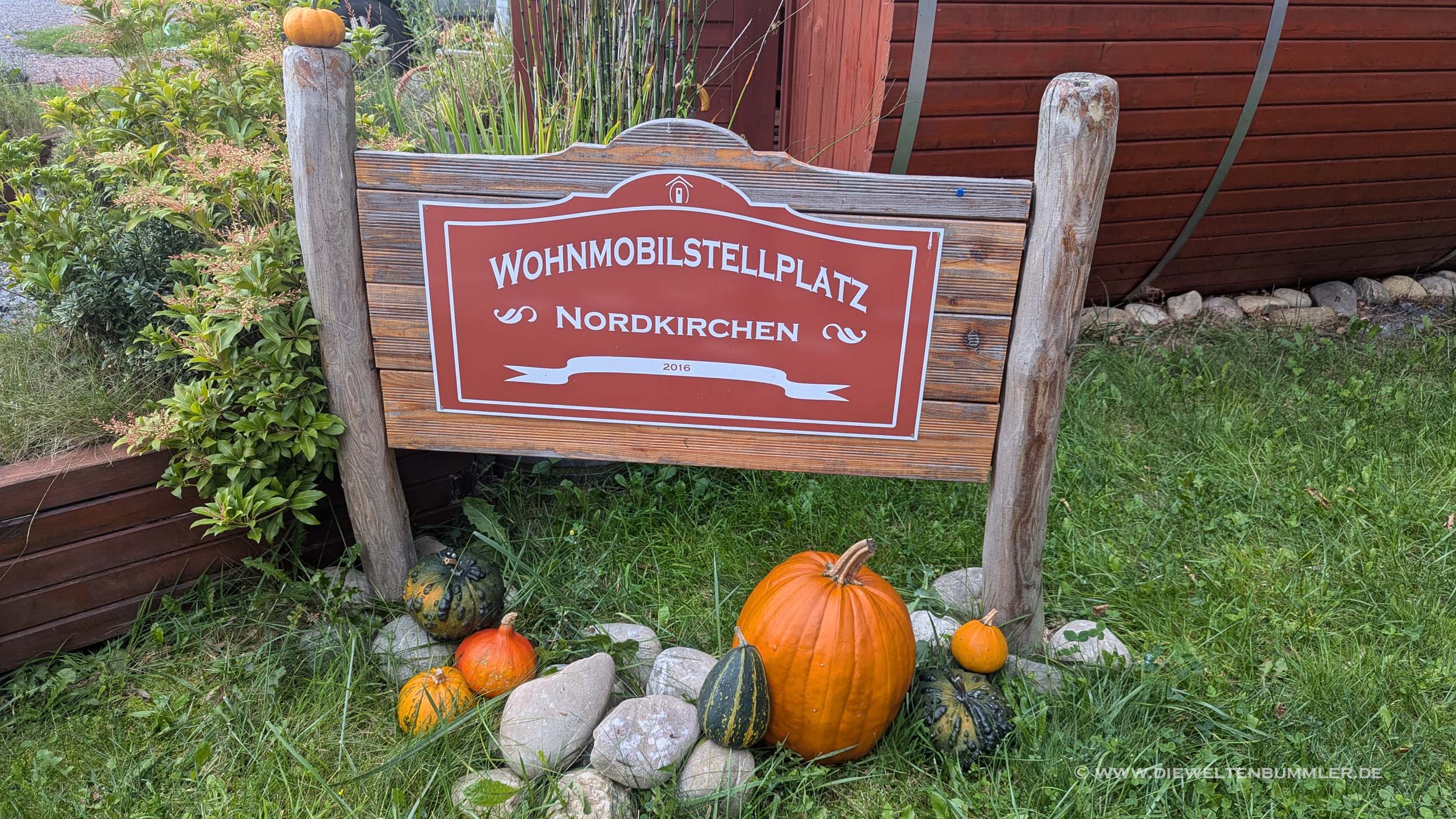 Wohnmobilstellplatz Nordkirchen im Herbst