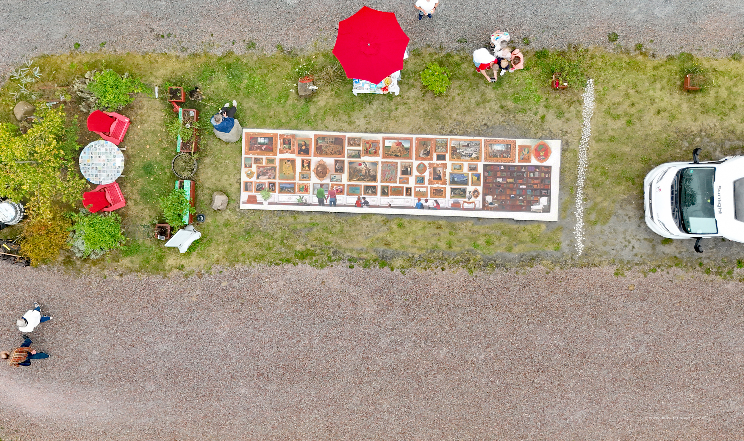 Wohnmobilstellplatz Nordkirchen mit einem Puzzle