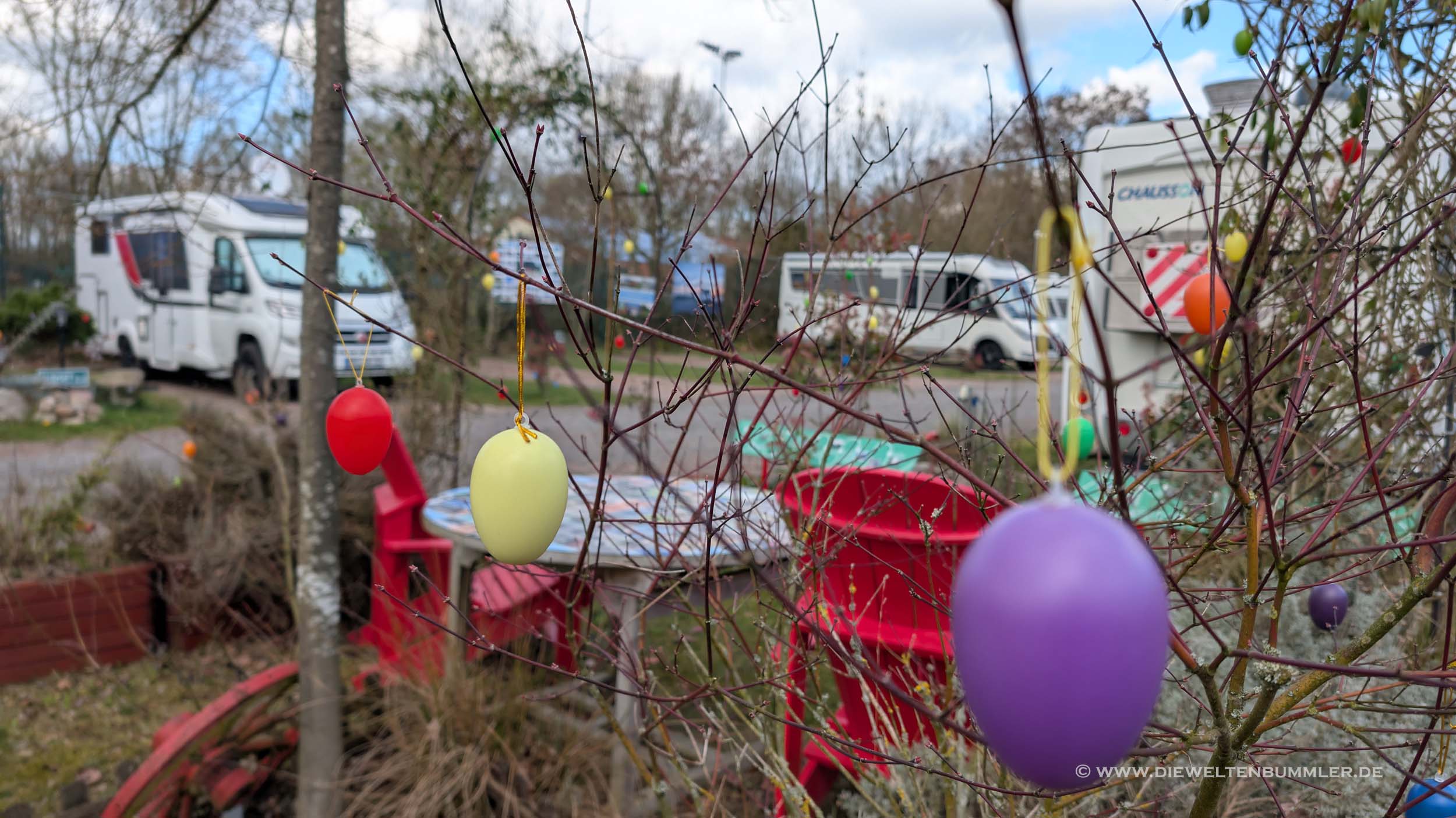 Der Stellplatz in Nordkirchen ist für Ostern bereit