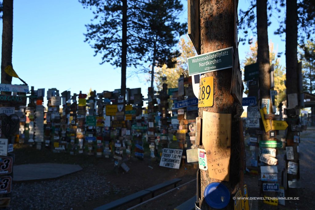 Schild für den Wohnmobilstellplatz Nordkirchen