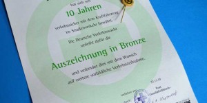 10 Jahre bewährter Kraftfahrer