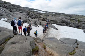 Wanderweg zum Kjeragbolten