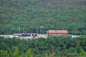 Grenzübergang aus der Ferne