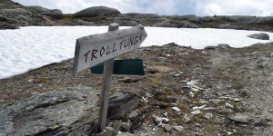 Ausschilderung zu Trolltunga