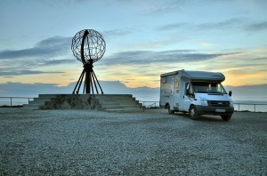 Wohnmobil am Nordkap