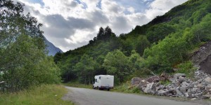 Wohnmobil im Geirangerfjord