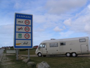 Grenzschild Dänemark