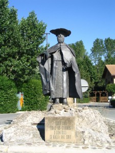 Jakobfigur in Puente La Reina