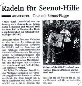 Rheinpfalz vom 8. Mai 2002