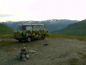 VW-Bus in Norwegen