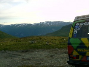 VW-Bus in Norwegen