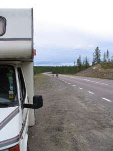 Wohnmobil in Lappland