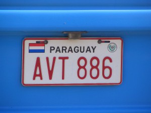 Autokennzeichen von Paraguay