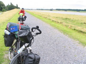 Radweg am Rhein