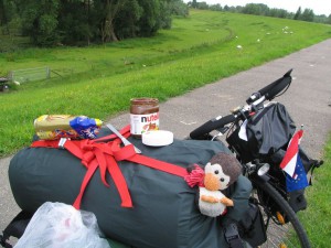 Frühstück auf dem Radweg