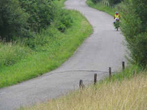 Radweg an der holländischen Küste