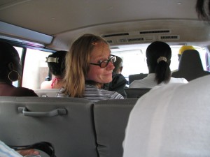 Unterwegs im Taxi
