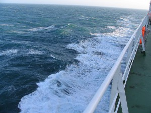 Frachtschiff auf dem Atlantik