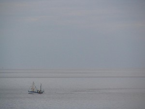 Frachtschiff auf dem Atlantik