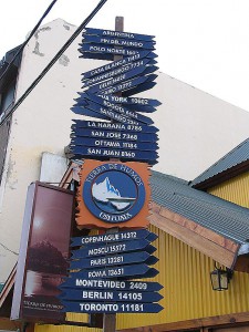 Schild in alle Richtungen