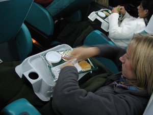 Essen im argentinischen Bus