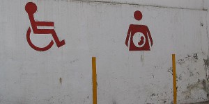 Parkplatz für Schwangere