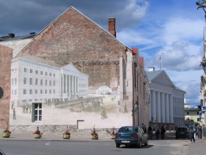 Wandbild in Tartu