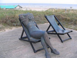 Am Strand von Holland