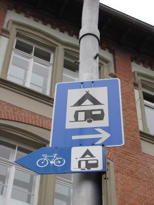 Campingplatzschild
