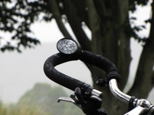 Fahrrad im Regen