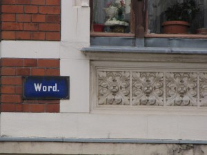 Word als Straße