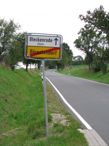 Ortsausgang von Böseckendorf (Sat1)
