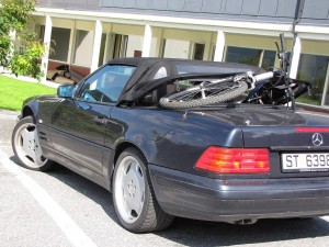 Fahrrad im Mercedes