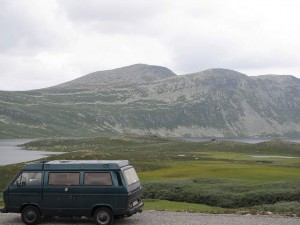 Übernachten im Camper am Gaustatoppen