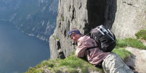 Blick hinab in den Lysefjord