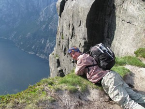 Blick hinab in den Lysefjord