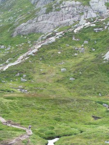 Wanderweg im Kjeragmassiv