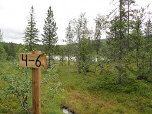 Wanderung zum Mittelpunkt von Norwegen