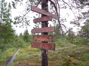 Wanderung zum Mittelpunkt von Norwegen