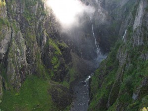 Abgrund am Vorringsfossen