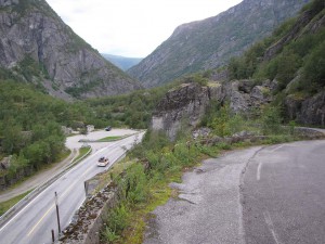 Alte Straße in Norwegen