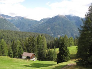 Landschaft der Dolomiten