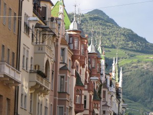 Häuserzeile in Bozen