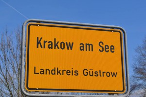 Ortseingang von Krakow