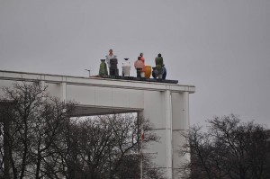 Skulpturengruppe auf dem Kongresssaal