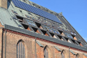 Umgebaute Kirche in Rostock